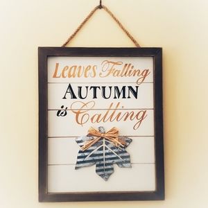 Autumn Mixed Media Wall Art NWT